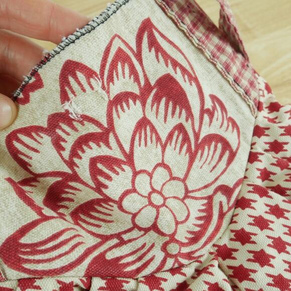 Handmade Fabric Handbag Satchel Pouch Cottagecore Renaissance Faire Prairie - Picture 3 of 11